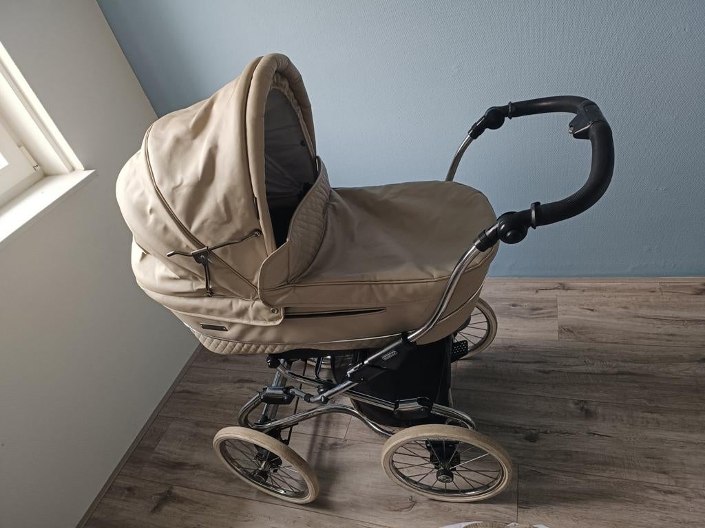 Bebecar Retro Kinderwagen met Groeizitje en Accessoires, Ophalen, Gebruikt, Combiwagen, Overige merken