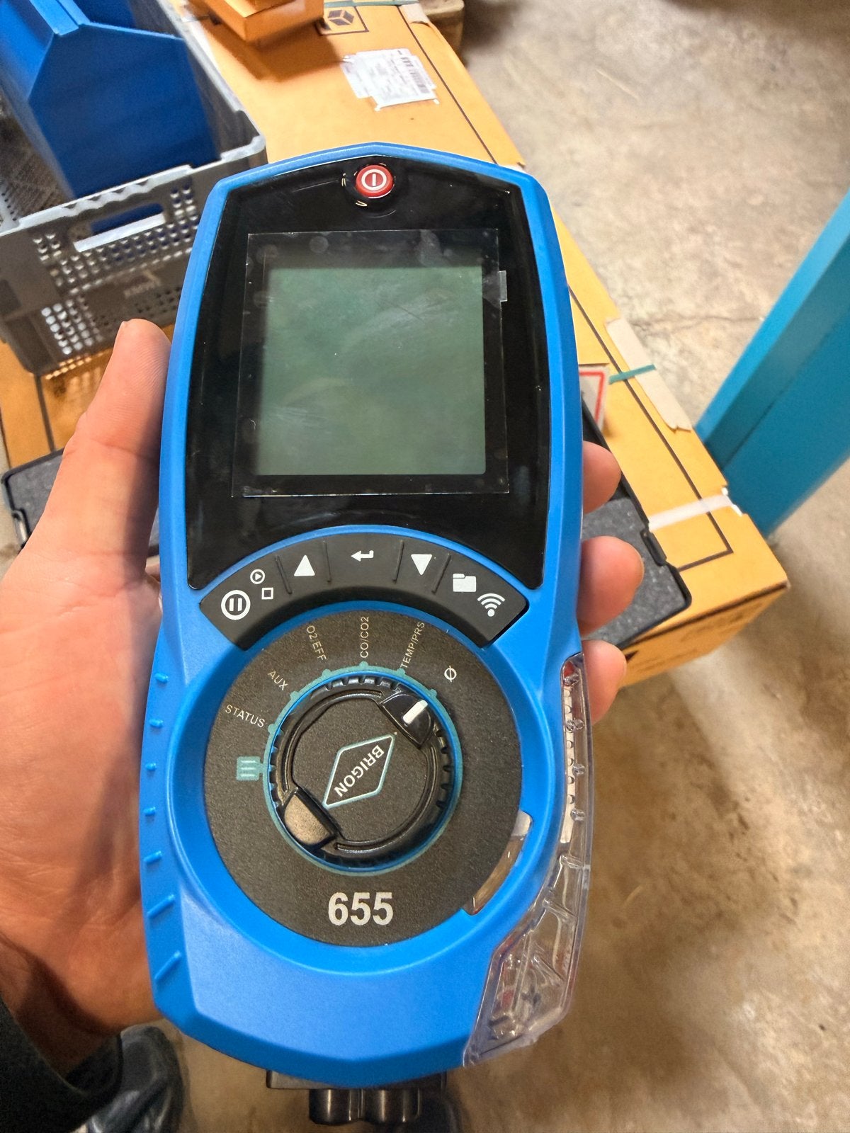 Brigon 655 Rookgasanalysemeter met Labelprinter, Doe-het-zelf en Verbouw, Meetapparatuur, Gebruikt, Overige meters, Ophalen of Verzenden