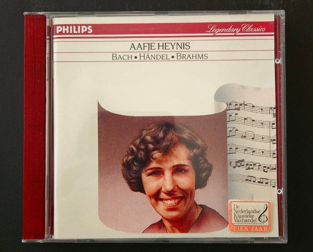 Aafje Heynis – Bach, Händel, Brahms (Philips Legendary Class, Ophalen of Verzenden, Zo goed als nieuw