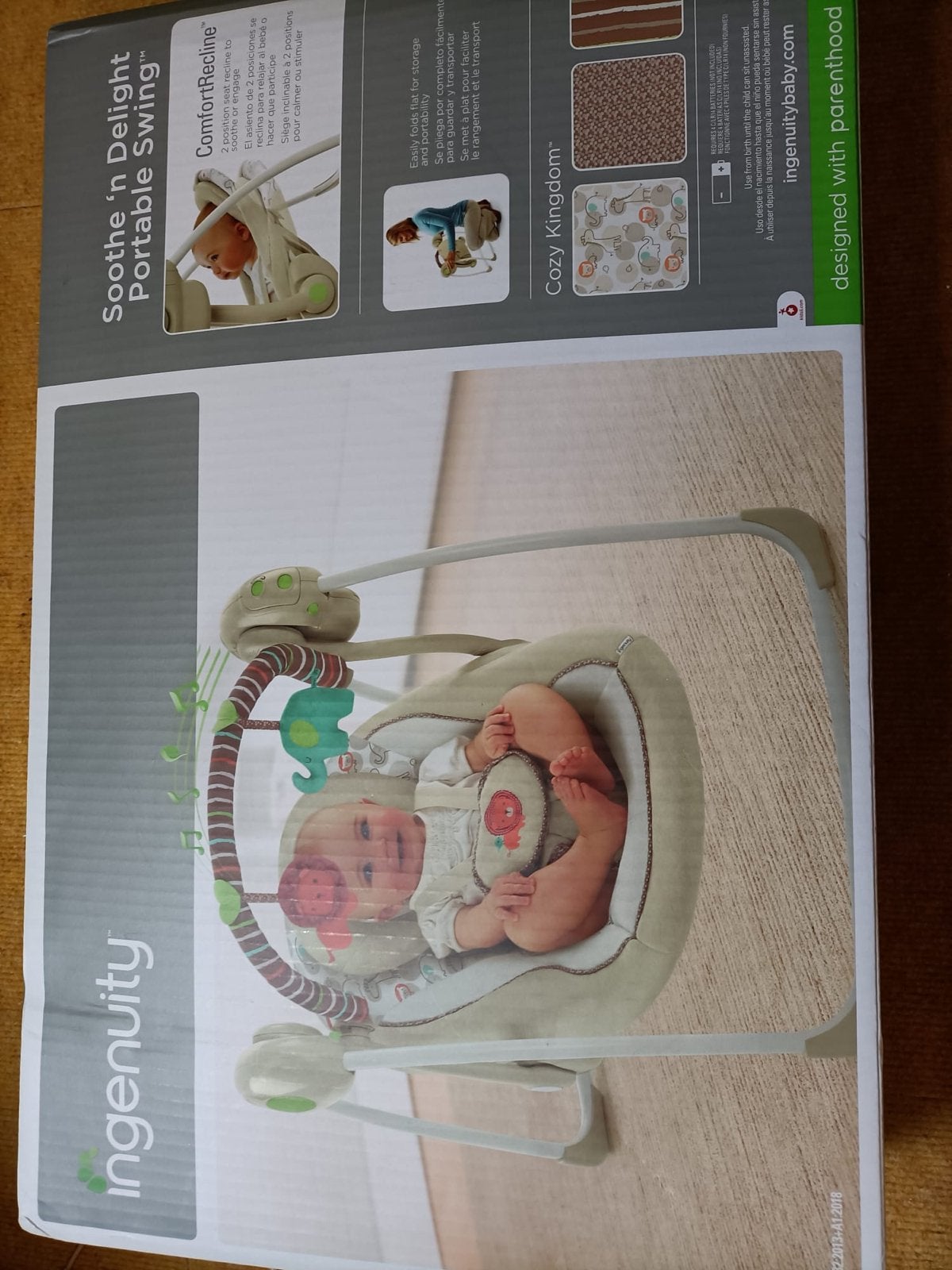 Ingenuity Soothe 'n Delight Portable Schommelstoel, Ophalen of Verzenden, Nieuw