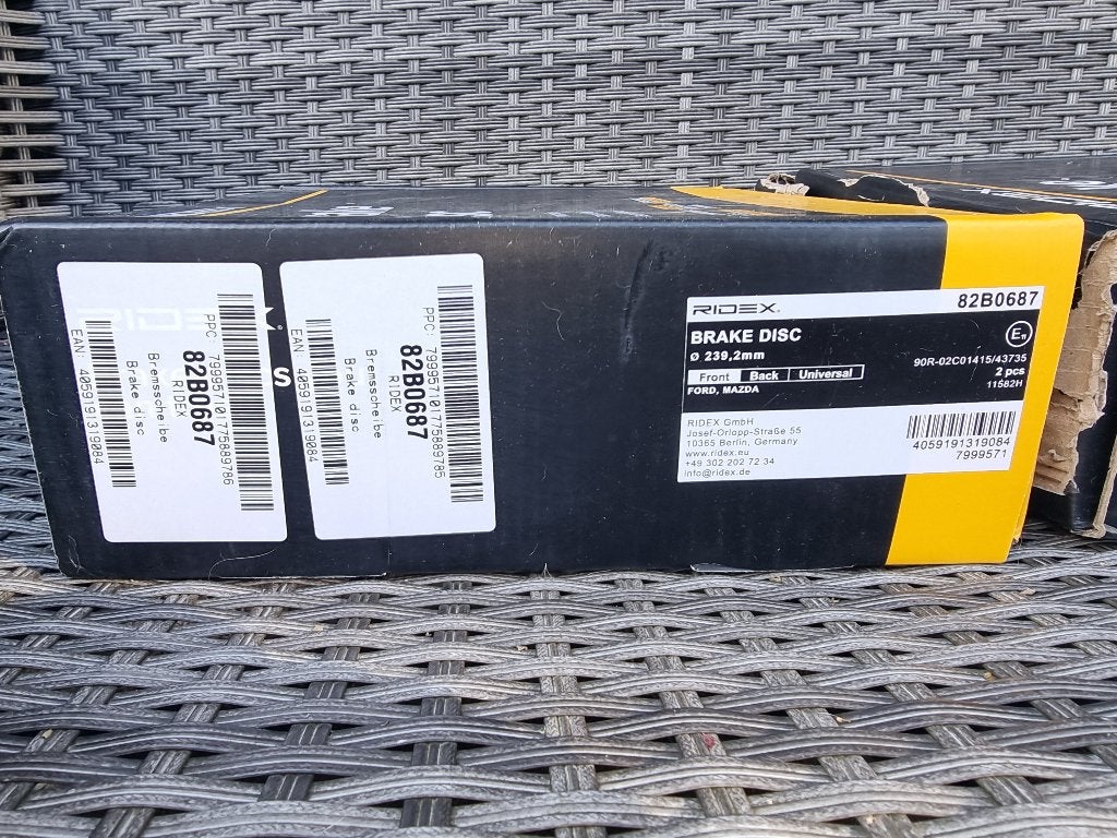 2x nieuwe set  remschijven & remblokken Ford Fiesta mk 4, Auto-onderdelen, Ophalen, Nieuw, Ford