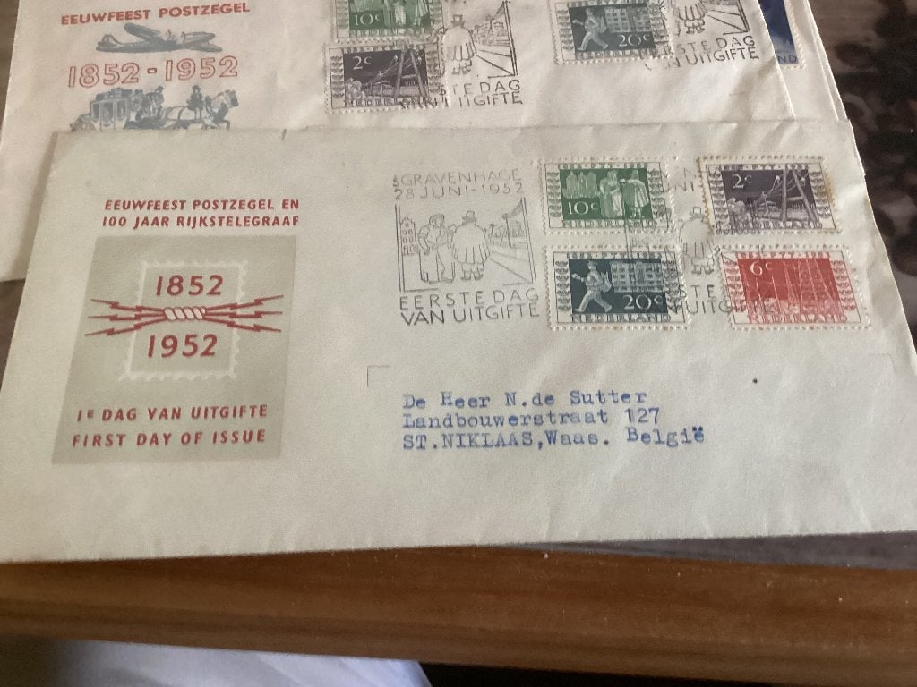 No2627 E10 gelopen Belgie Nederland jaargangen fdc 1963, Postzegels en Munten, Ophalen, Onbeschreven, Nederland