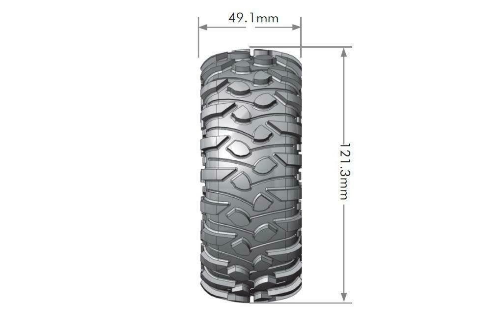 Louise RC CR-ROWDY 1.9 Crawler losse Banden met foam 2 stuks, Hobby en Vrije tijd, Ophalen of Verzenden, Nieuw, Elektro, Auto offroad