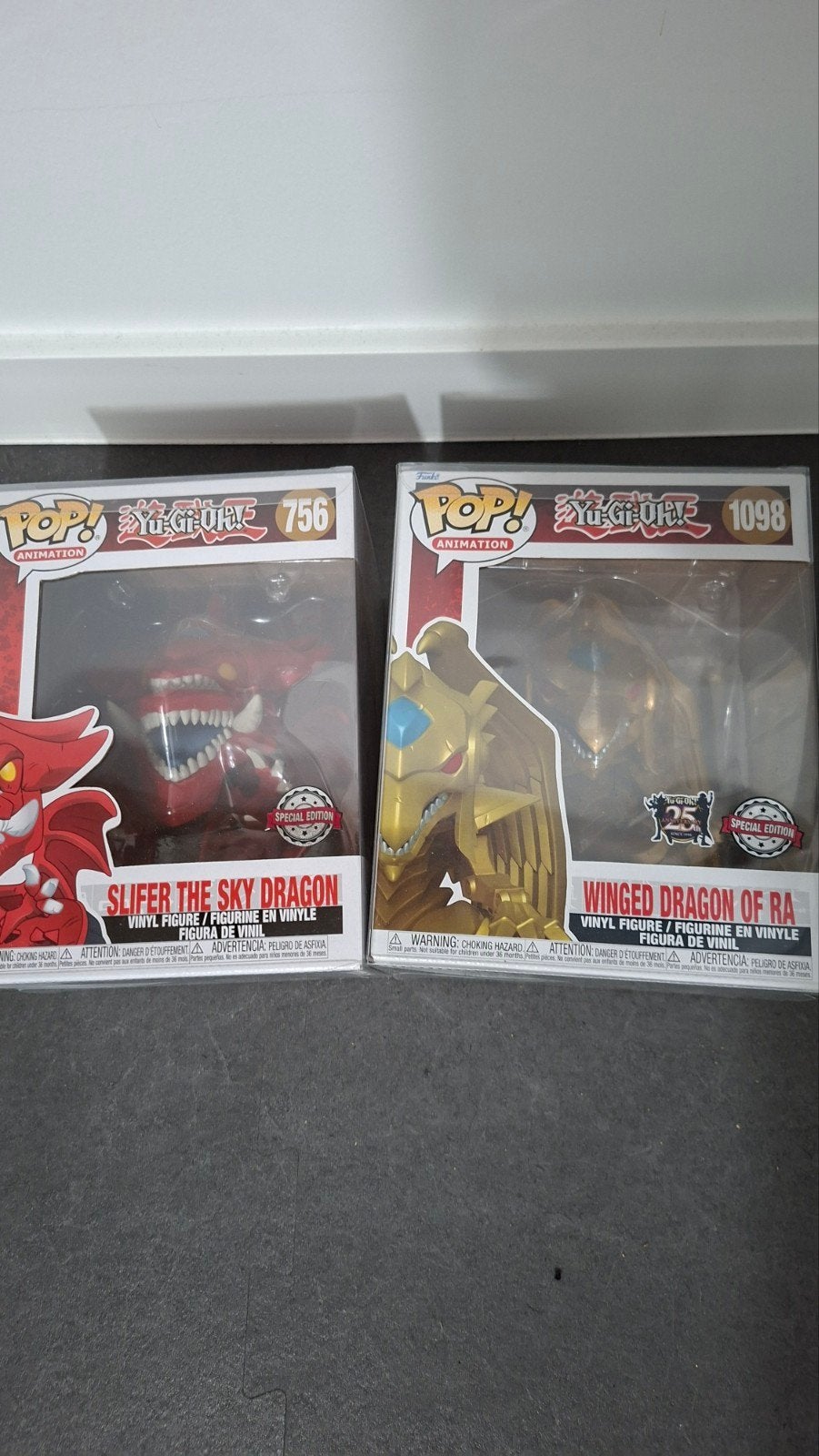 Funko Pop Yugioh Slifer The Sky Dragon & Winged Dragon of Ra, Ophalen of Verzenden, Zo goed als nieuw