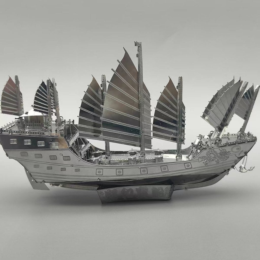 Chinees schatschip Zheng He - metalen bouwpakket, Hobby en Vrije tijd, Verzenden, Nieuw, Overige merken