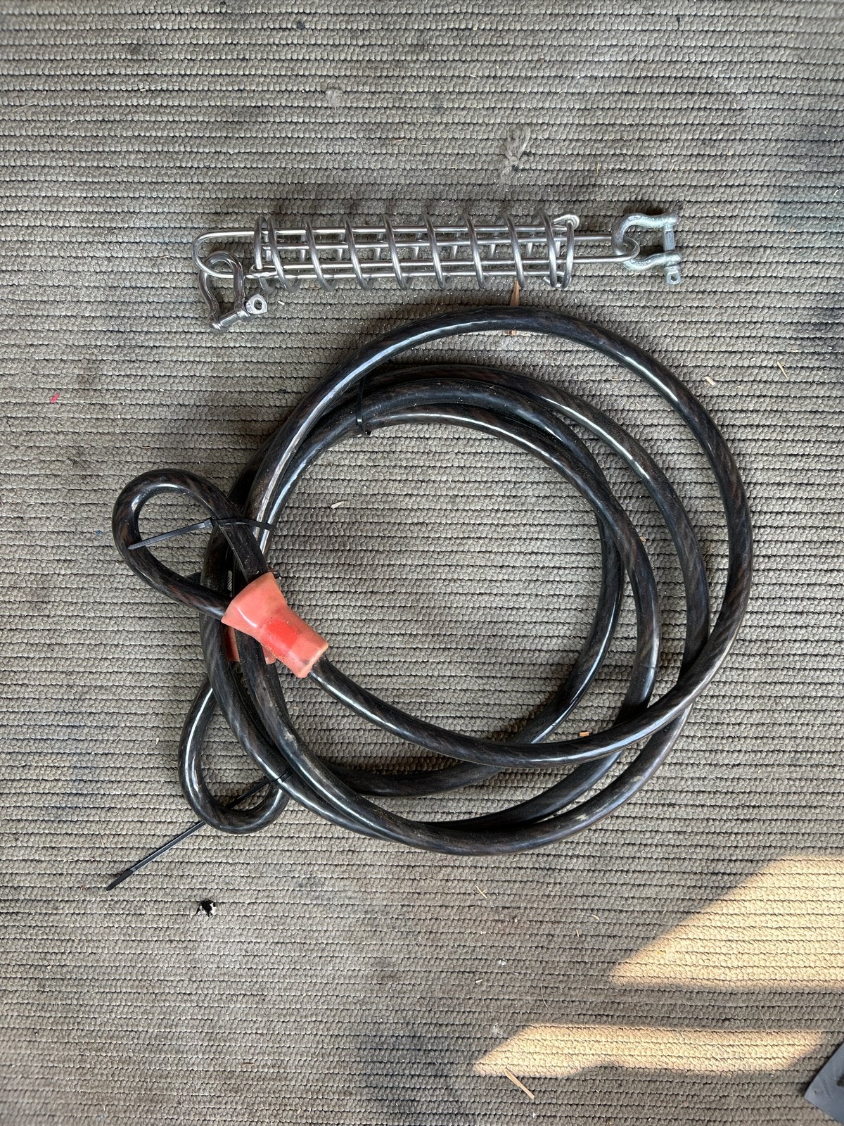 Double lock 5 meter staal , 2 cm dikke kabel., Watersport en Boten, Ophalen of Verzenden, Nieuw, Overige typen