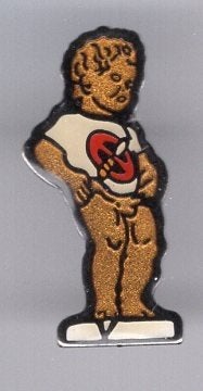 Manneke PIS Brussel PIN ( BLAD1_105), Ophalen of Verzenden, Zo goed als nieuw, Transport, Speldje of Pin