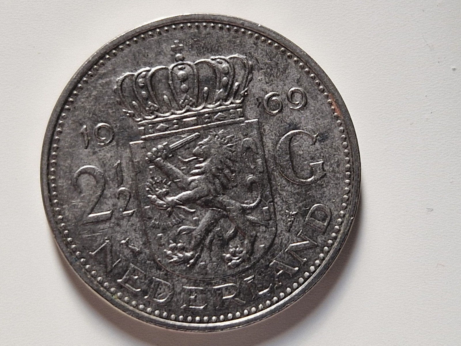 Rijksdaalder 1969 vis, Verzenden, Koningin Juliana, 2½ gulden, Losse munt