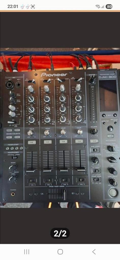 Pioneer DJM-800 BIEDEN  weg is weg, Ophalen of Verzenden, Gebruikt, Dj-set, Pioneer