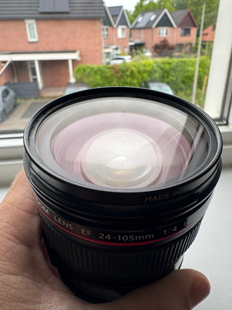 Canon EF 24-105mm f/4 L IS USM Lens, Audio, Tv en Foto, Fotografie | Lenzen en Objectieven, Ophalen, Gebruikt, Standaardlens, Zoom