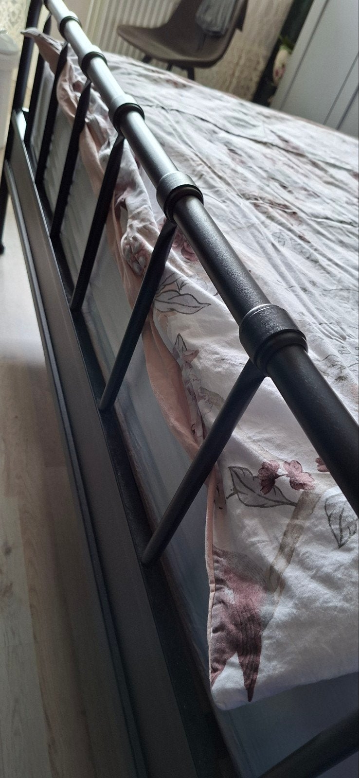 frame ijzeren ledikant, Gebruikt, Tweepersoons, Ophalen of Verzenden, 180 cm