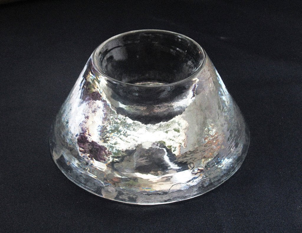 Zweden Pukeberg art glas waxinelichthouder., Antiek en Kunst, Ophalen of Verzenden