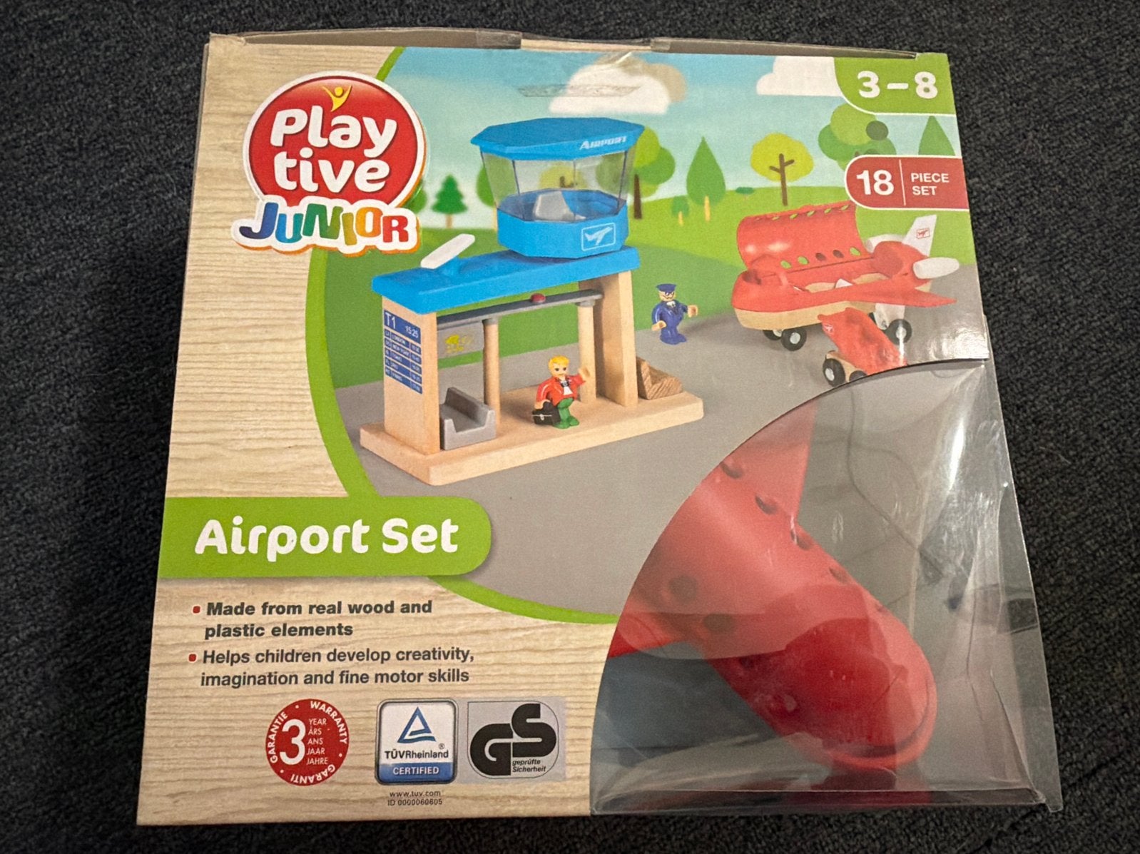 Playtive Junior Luchthaven Set - Houten Speelgoed, Ophalen of Verzenden, Nieuw