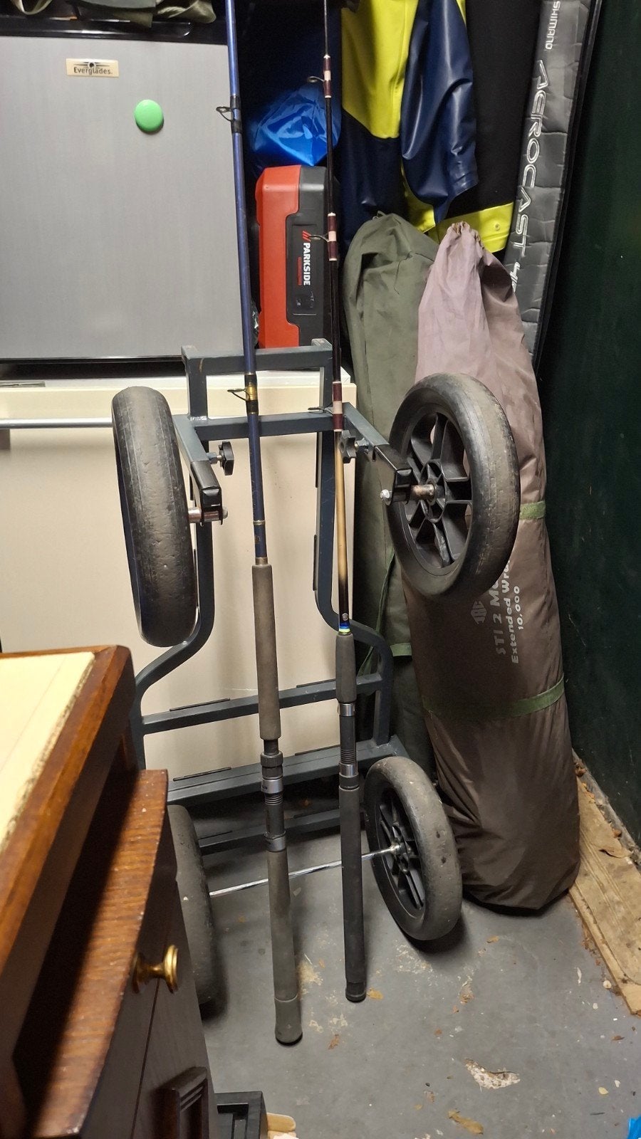 Shimano Taipan kleine boothengel., Watersport en Boten, Ophalen, Gebruikt, Werphengel