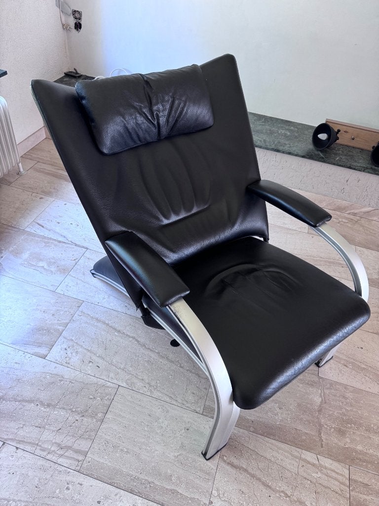 Zit en relaxfauteuil / WK Wohnen Spot 698 designfauteuil, Ophalen, Gebruikt, 75 tot 100 cm, Leer