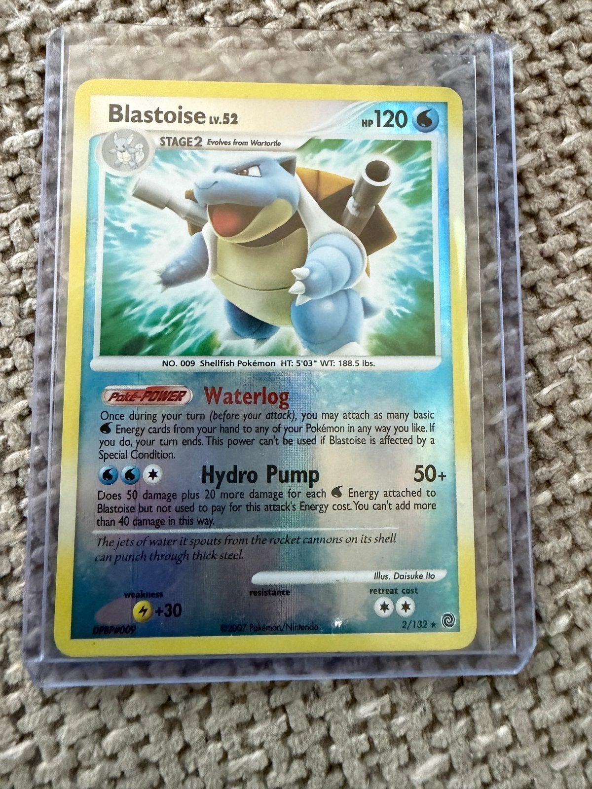 Blastoise Lv.52 (2/132), Ophalen of Verzenden, Zo goed als nieuw, Losse kaart