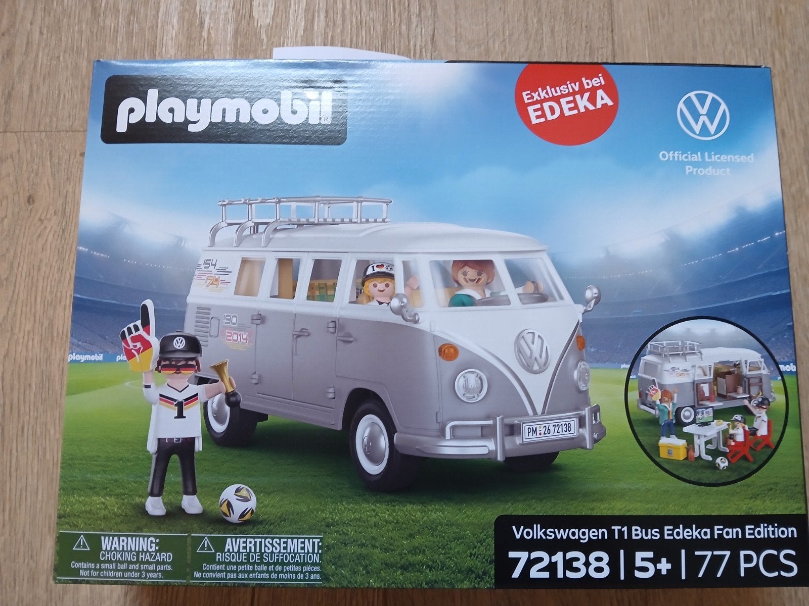 Playmobil Volkswagen T1 Bus Edeka Fan Edition 72138, Complete set, Voertuig, Nieuw, Ophalen of Verzenden