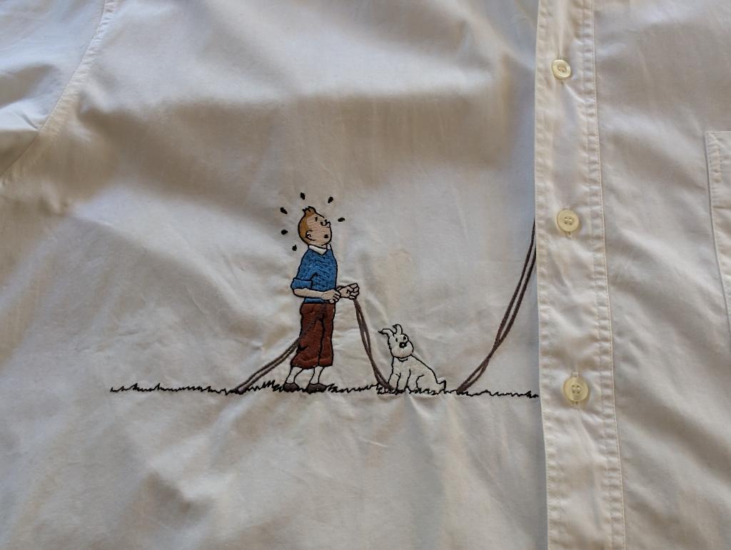 Kuifje overhemd (Hergé), Verzamelen, Ophalen of Verzenden, Zo goed als nieuw