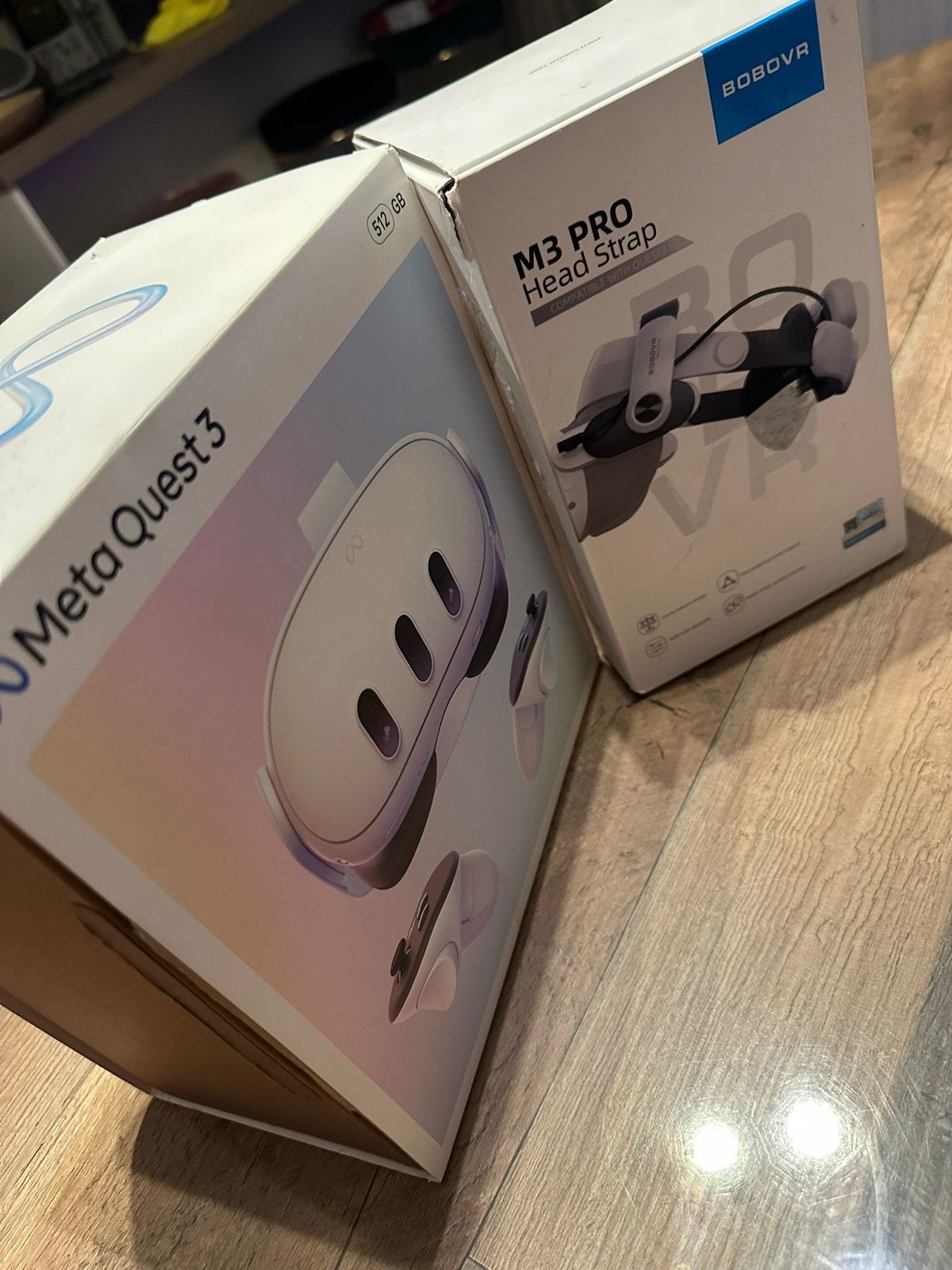 Meta Quest 3 met BoboVR M3 Pro en Link Kabel, Spelcomputers en Games, Ophalen of Verzenden, Zo goed als nieuw, VR-bril, Overige platformen