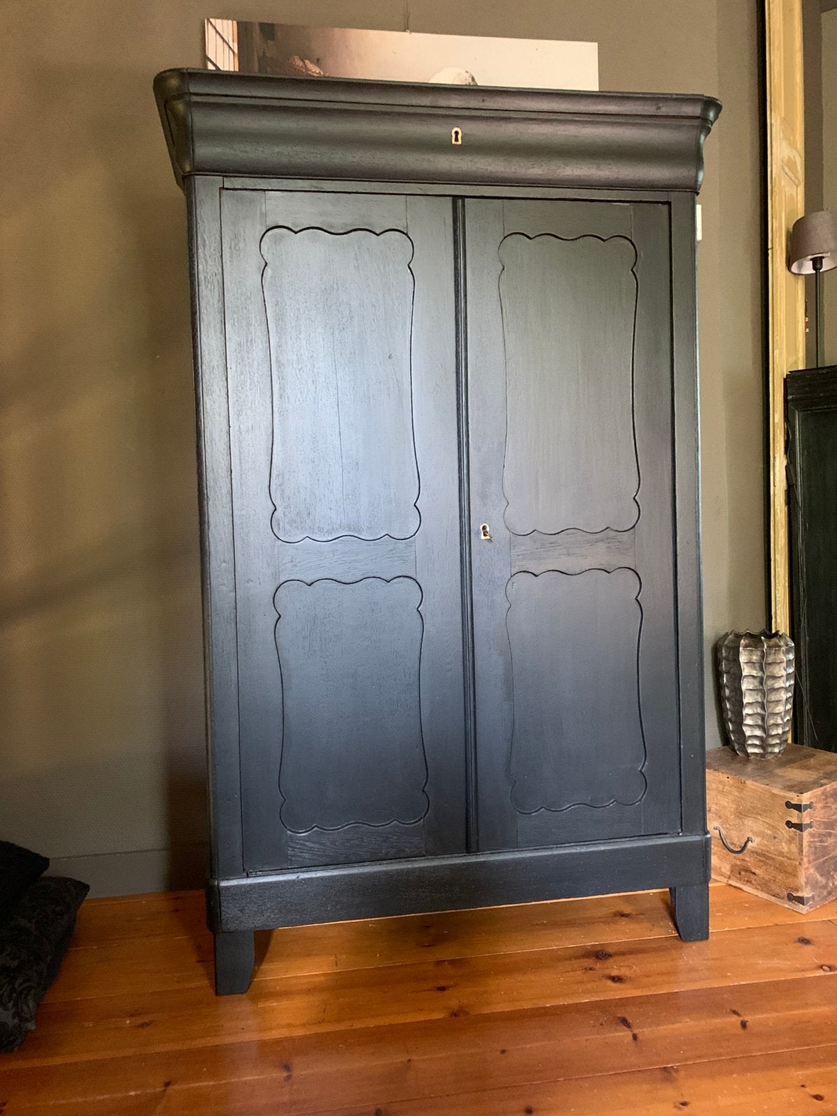 Antieke biedermeier meidenkast, Ophalen, Gebruikt