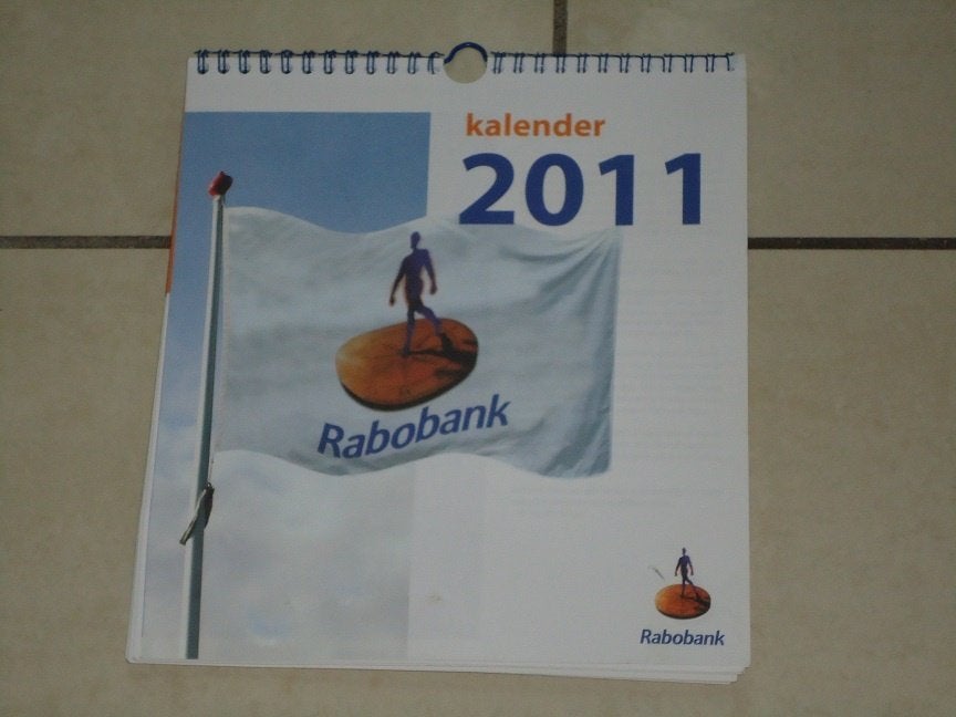 kalender nog nieuwe kalender uit 2011 van de rabobank, Ophalen of Verzenden, Weekkalender, Nieuw