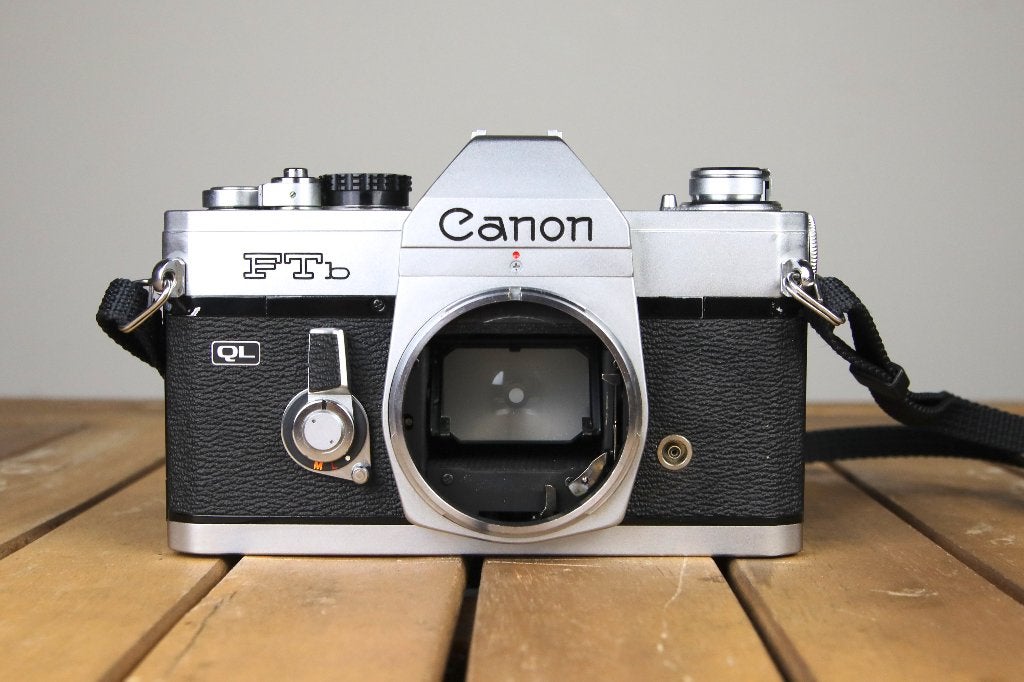 Canon FTb met Sunpak auto 260 flitser, Ophalen of Verzenden, Gebruikt, Spiegelreflex, Canon