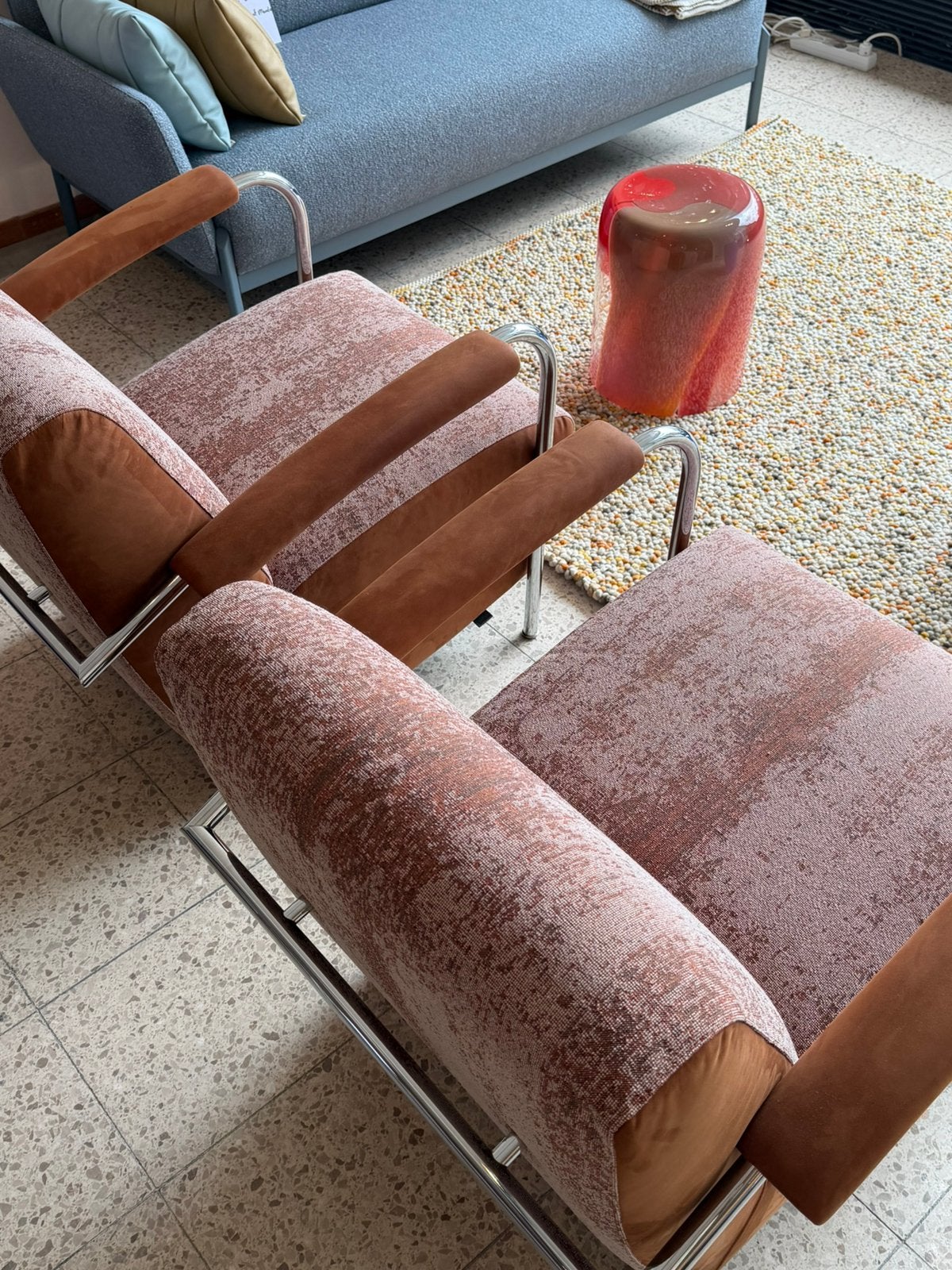 2 Leolux Scylla fauteuils NIEUW, Ophalen, Nieuw, 75 tot 100 cm, Stof