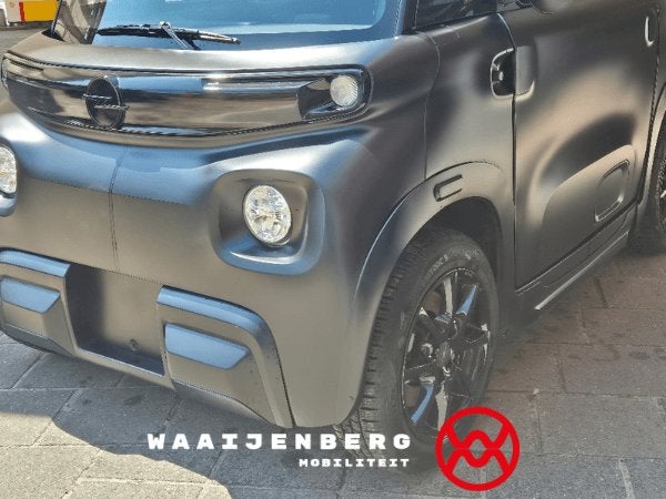 Unieke Opel E-Rocks JVK Editie all black edition Citycar BTW, Gebruikt, 16 km/u of meer, 46 km of meer, Ophalen