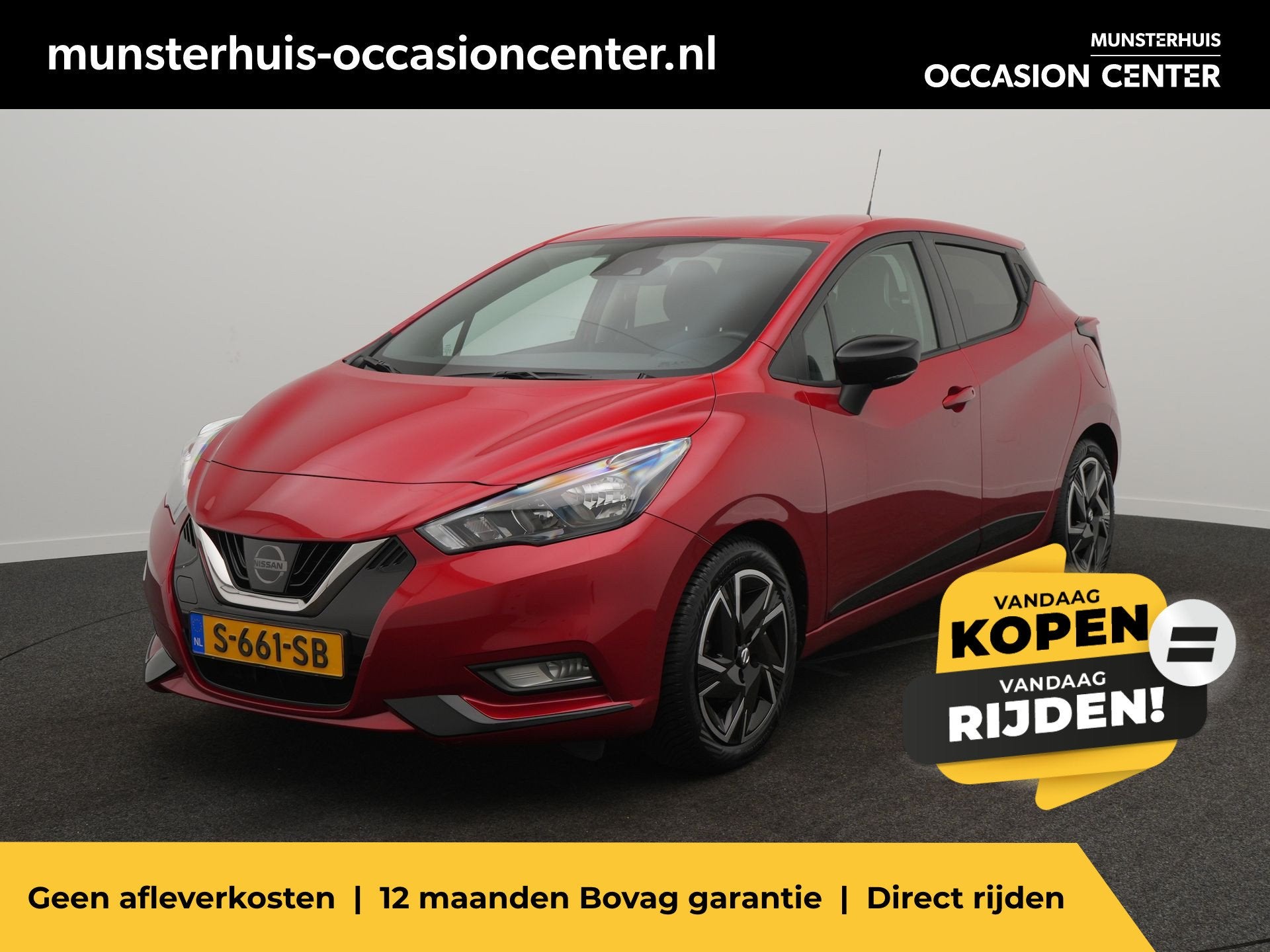 Nissan Micra 1.0 IG-T N-Design - Occasion Lease vanaf €389, Auto's, Voorwielaandrijving, 12 maanden, Stof, Handgeschakeld
