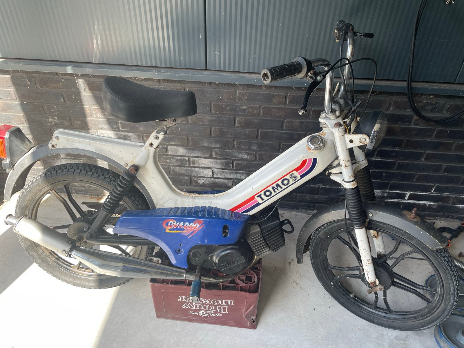 Tomos Quadro bromfiets - Opknapper, Fietsen en Brommers, Ophalen, Gebruikt, Maximaal 25 km/u, Quadro