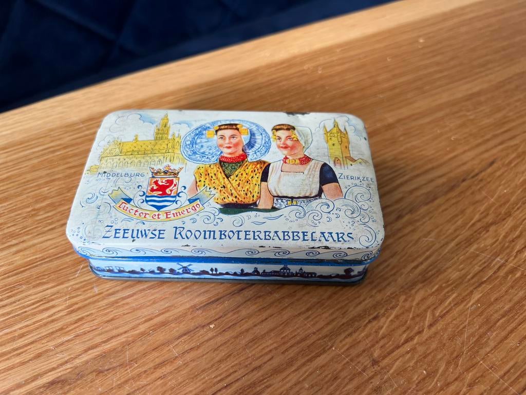Kleine Roomboter babbelaars blik Middelburg, Ophalen of Verzenden, Gebruikt, Overige