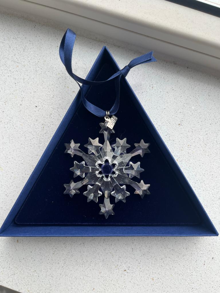 Swarovski Kerstornament 2004 - Sneeuwvlok, Ophalen of Verzenden, Zo goed als nieuw, Huisaccessoire