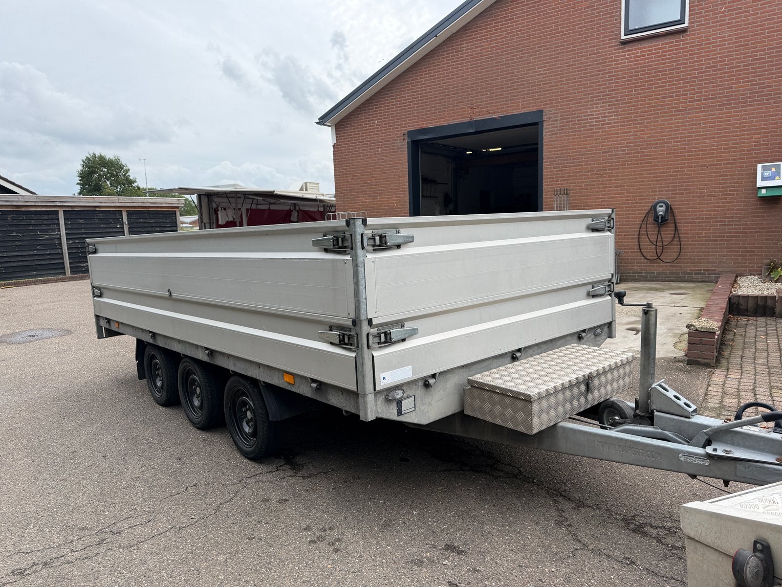 Hapert plateau 400x200 3 ASSER, oprijplaten ZEER NETJES, Auto diversen, Ophalen, Zo goed als nieuw