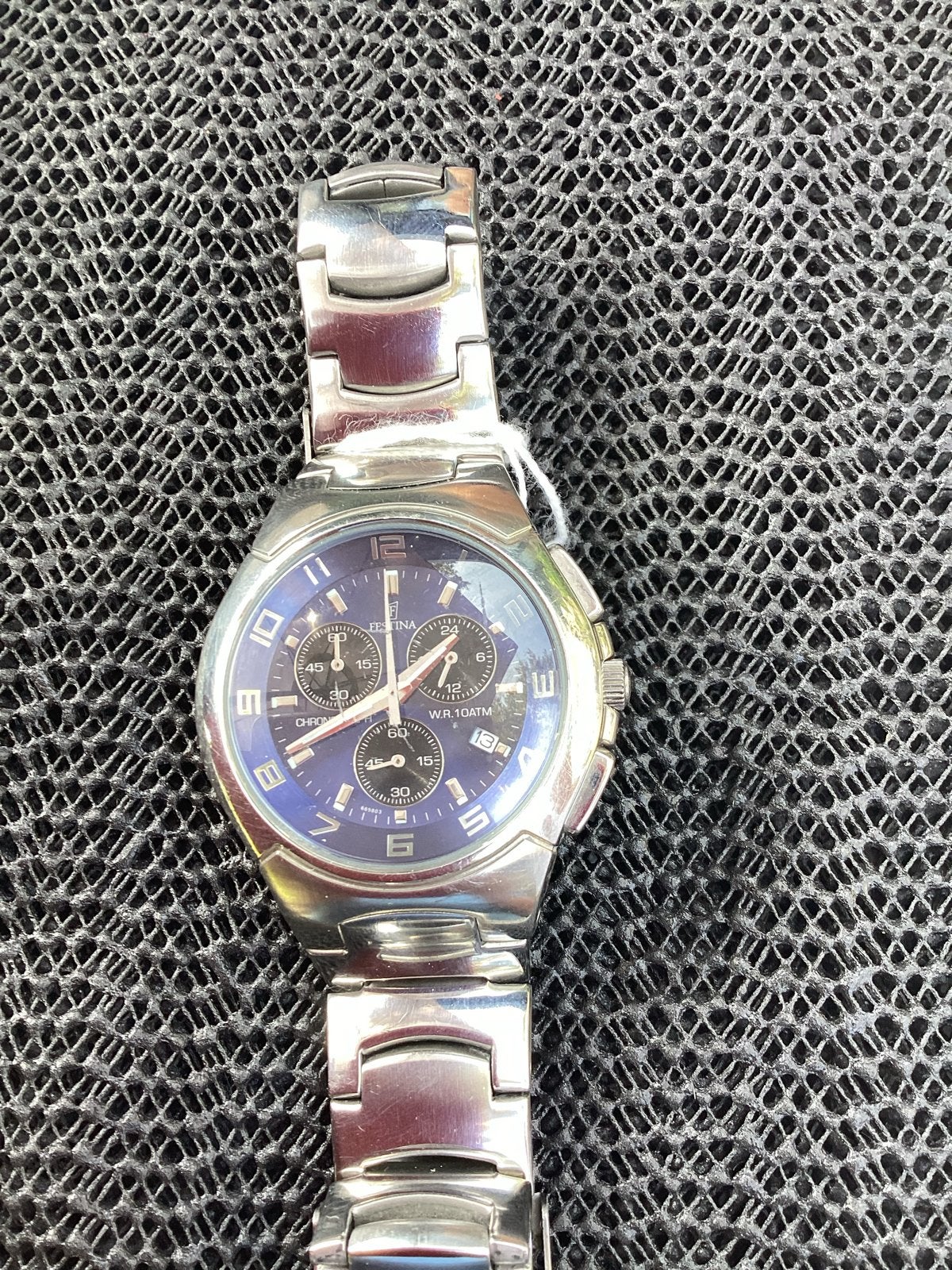 Festina Chronograaf Herenhorloge - Roestvrij Staal, Overige merken, Gebruikt, Staal, Polshorloge