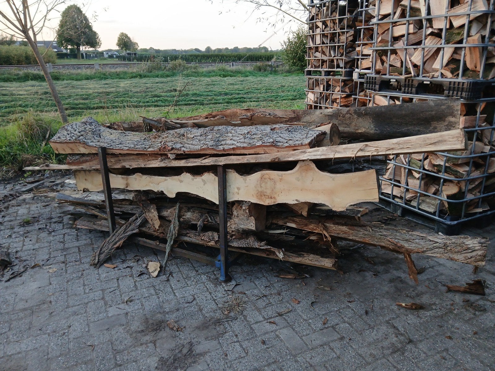 Brandhout: Acacia en eiken, Minder dan 3 m³, Ophalen, Overige houtsoorten, Stammen