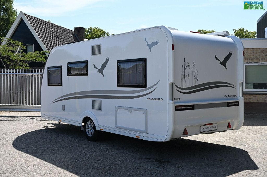 Adria Adora 522 UP Mover Cass.luifel Airco Voortent Fietsdr, Rondzit, Bedrijf, Kachel, Adria
