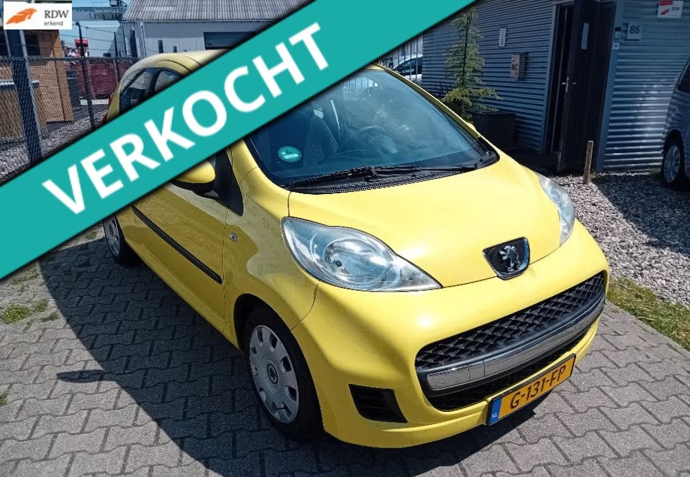 Peugeot 107 1.0 12V 3DR 2010 Geel 137 DKM!! APK 07-01-2027!!, Voorwielaandrijving, Stof, 4 stoelen, 68 pk