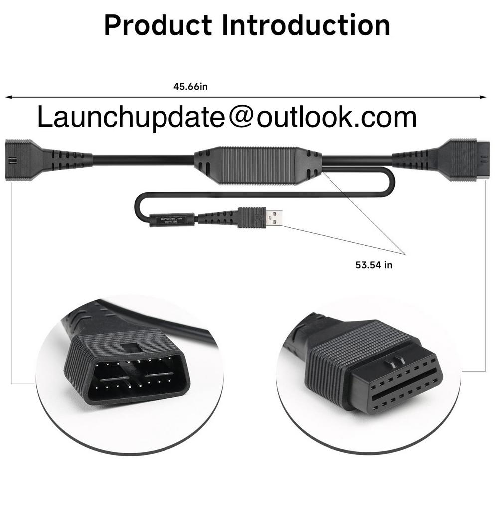 Launch X431 DBSCAR VII Doip cable, Ophalen of Verzenden