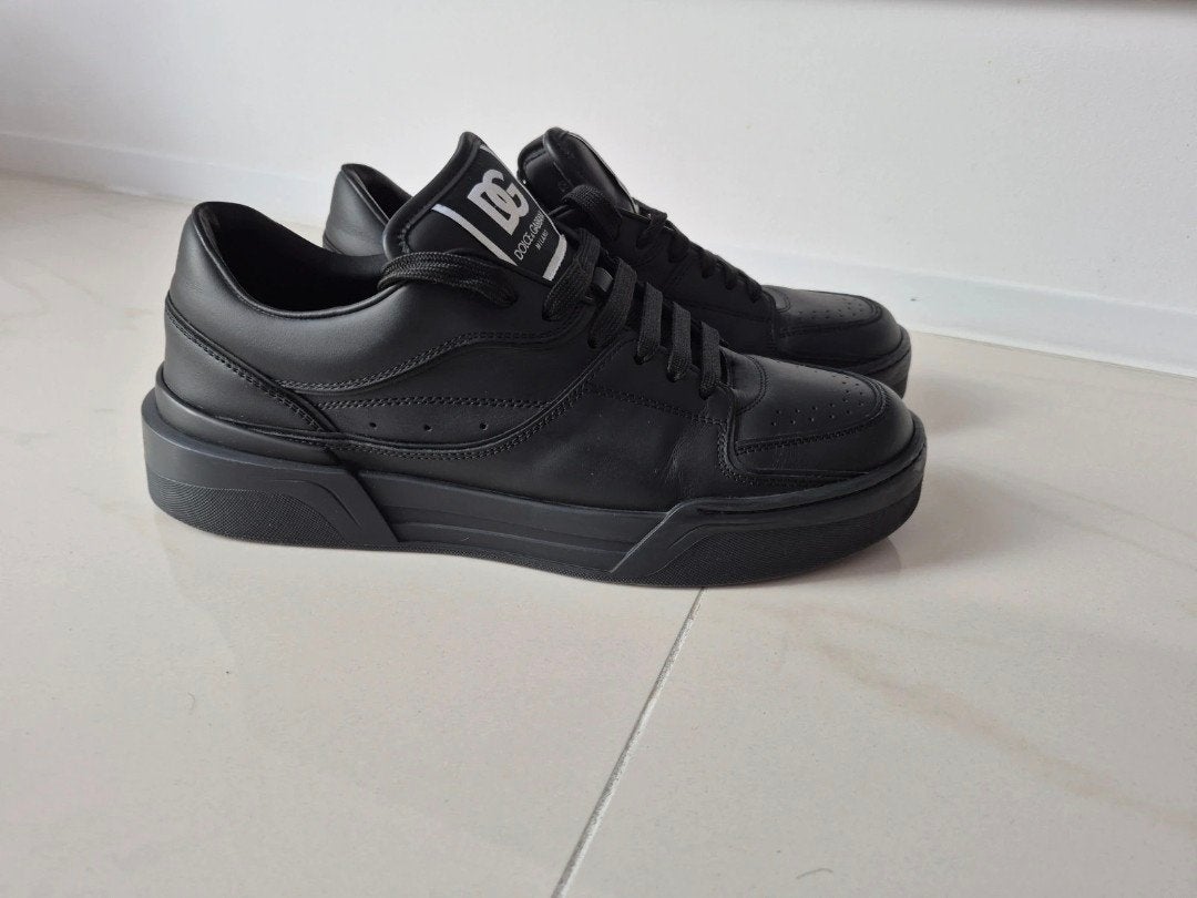 Dolce & Gabbana leder Sneakers, Dolce & Gabbana, Zwart, Ophalen of Verzenden, Sneakers of Gympen