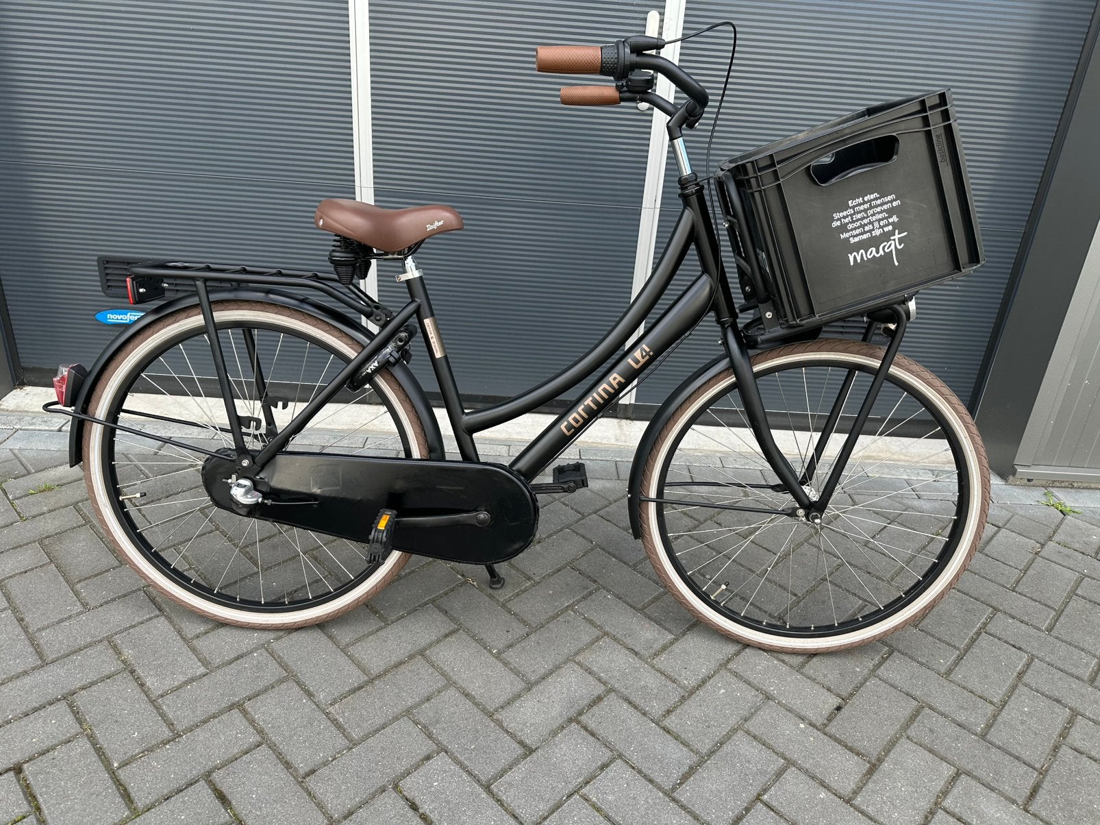Mooie Cortina U4 transportfiets 26 inch 3V matzwart, Fietsen en Brommers, Fietsen | Kinderfietsjes, Ophalen of Verzenden, Zo goed als nieuw