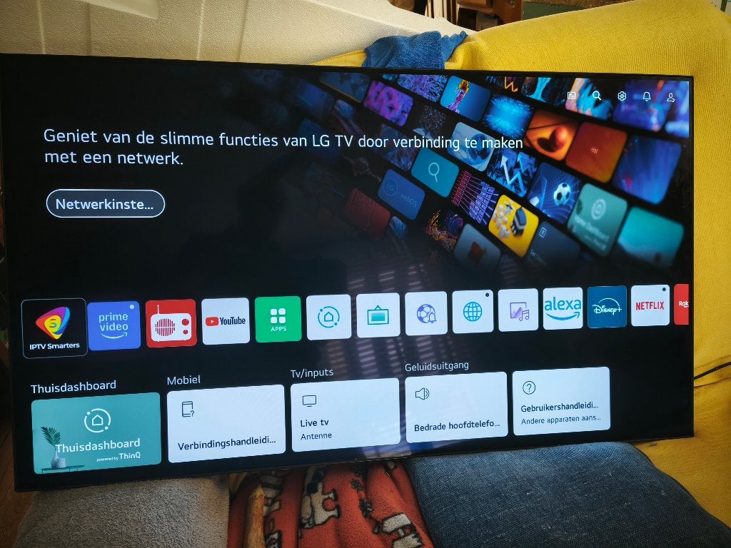 LG smart TV LG OLED48A16 48" te koop, Ophalen, 50 Hz, OLED, Zo goed als nieuw