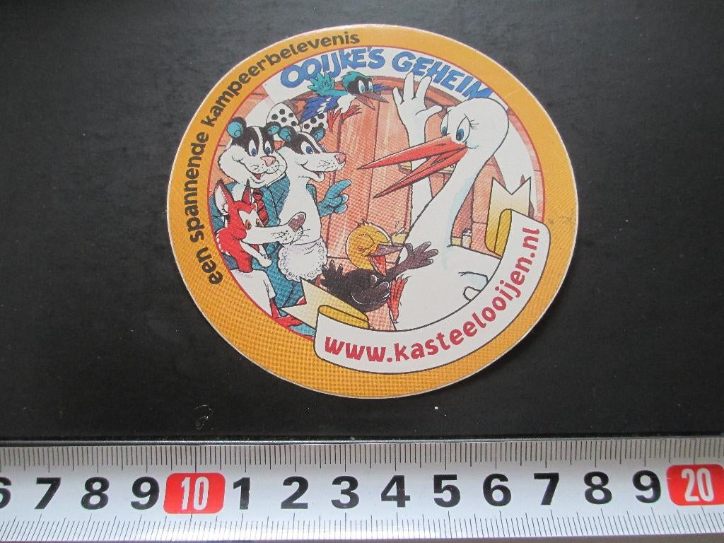 sticker kasteel ooijen kamperen strip ooijke's geheim *, Ophalen, Zo goed als nieuw