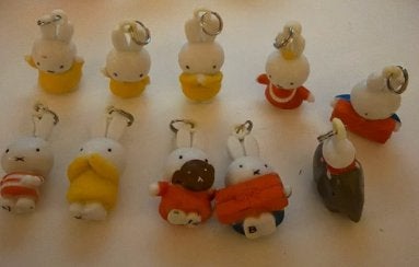 Miffy Nijntje sleutelhangers - 10 stuks, Verzamelen, Poppetjes en Figuurtjes, Ophalen of Verzenden, Gebruikt