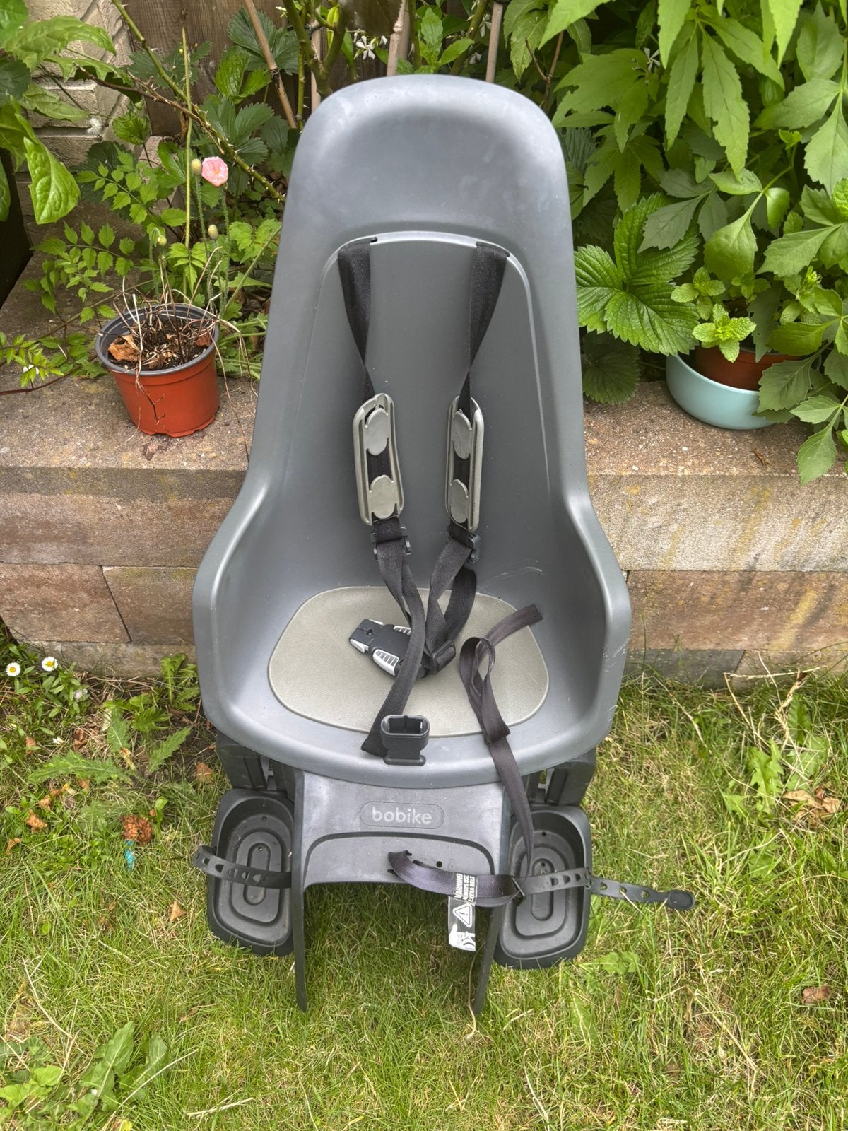 Bobike Achterzitje voor Kinderen - Grijs, Fietsen en Brommers, Ophalen, Achterzitje, 9 t/m 18 kg, Gebruikt
