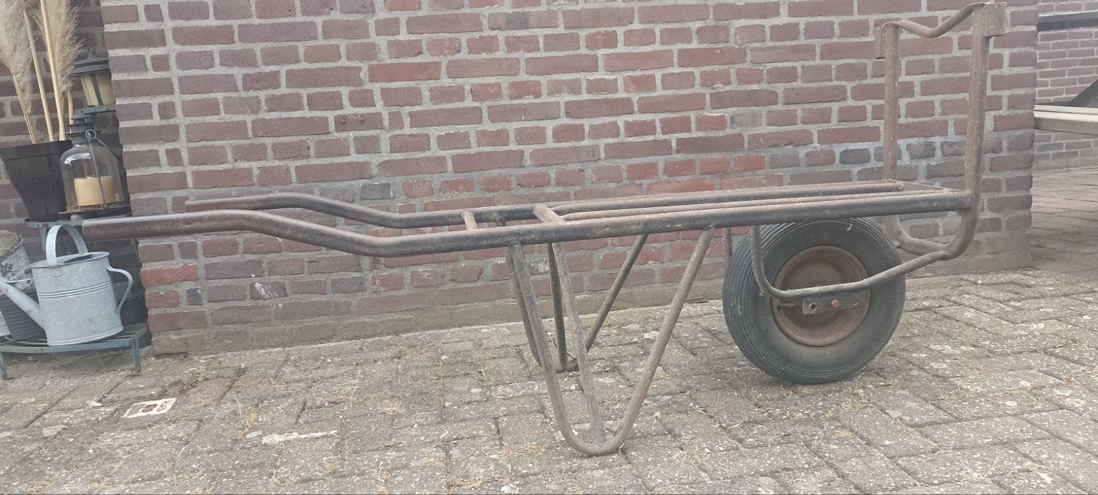 Steenkruiwagen - Robuust en Klaar voor Zwaar Werk, Tuin en Terras, Kruiwagens, Gebruikt, Handmatig, Eenwielig, Ophalen
