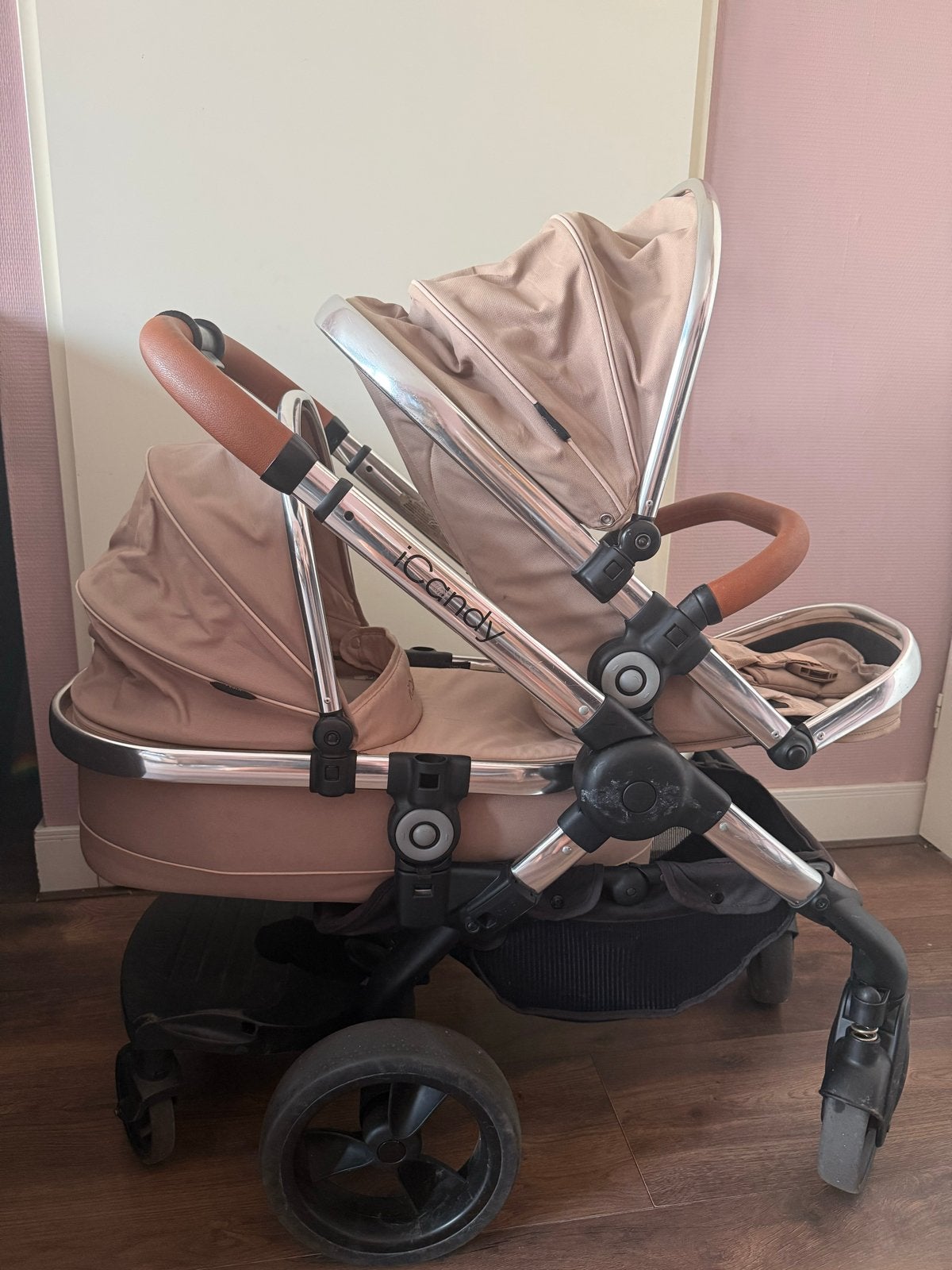 iCandy Peach 3 Duowagen - Compleet met reiswieg en zitje, Gebruikt, Duowagen, Combiwagen, Ophalen
