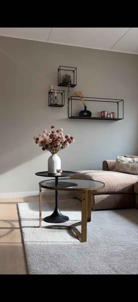 Salontafeltje zwart, Huis en Inrichting, Ophalen, Minder dan 50 cm, Gebruikt, 50 tot 75 cm