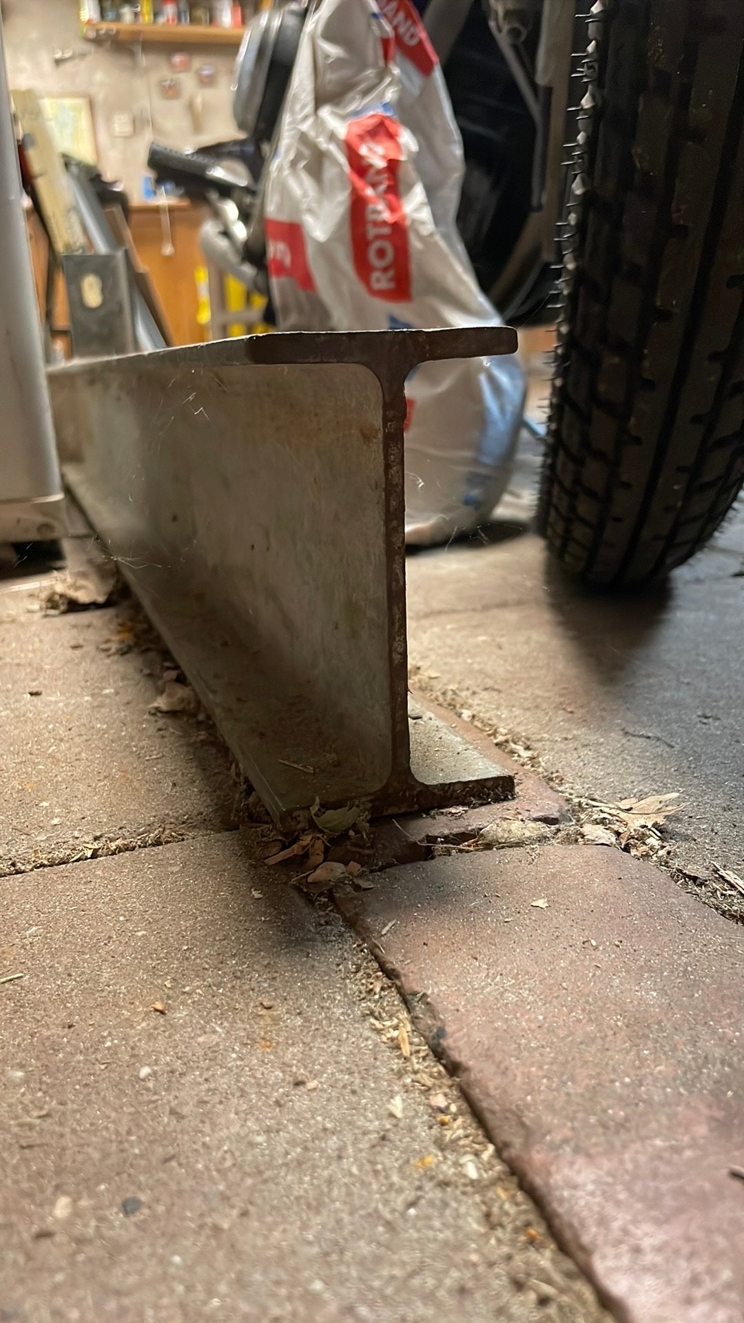 Stalen balk 120 x 65 x 3400 mm, Ophalen, Gebruikt, IJzer