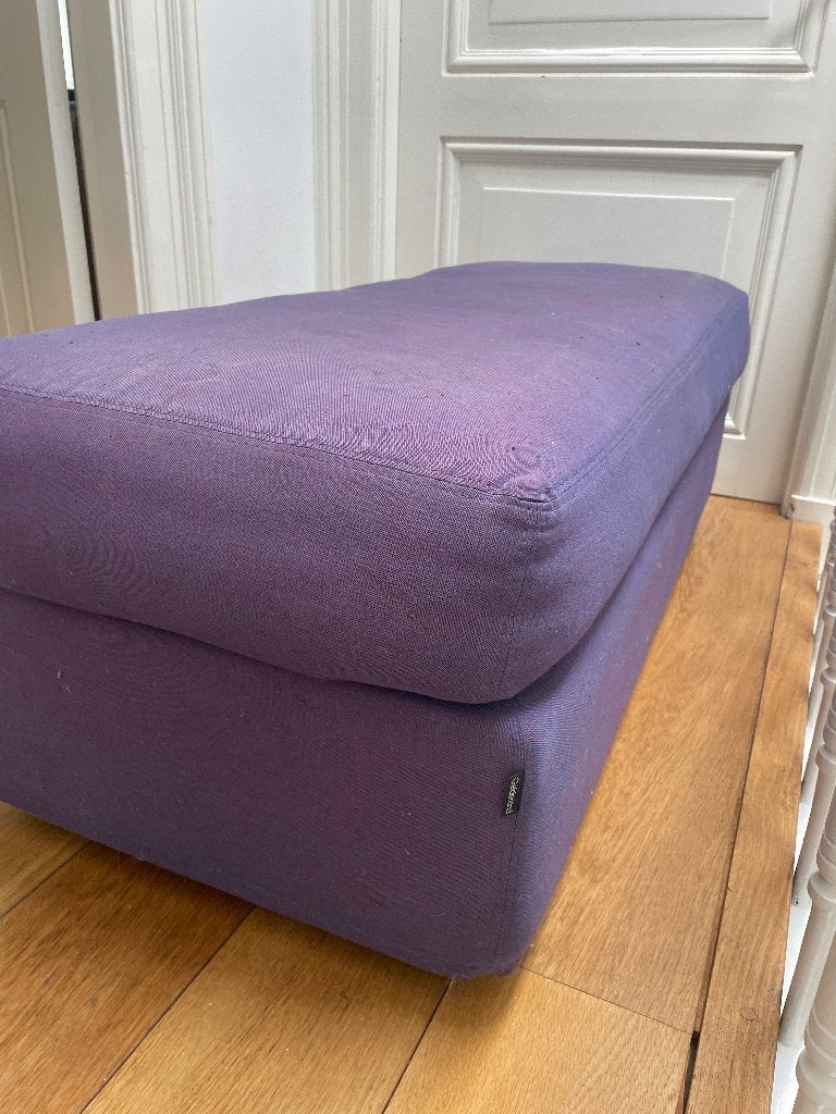 Gelderland poef/voetenbank/hocker, Gebruikt, 100 tot 125 cm, Ophalen of Verzenden, Rechthoekig