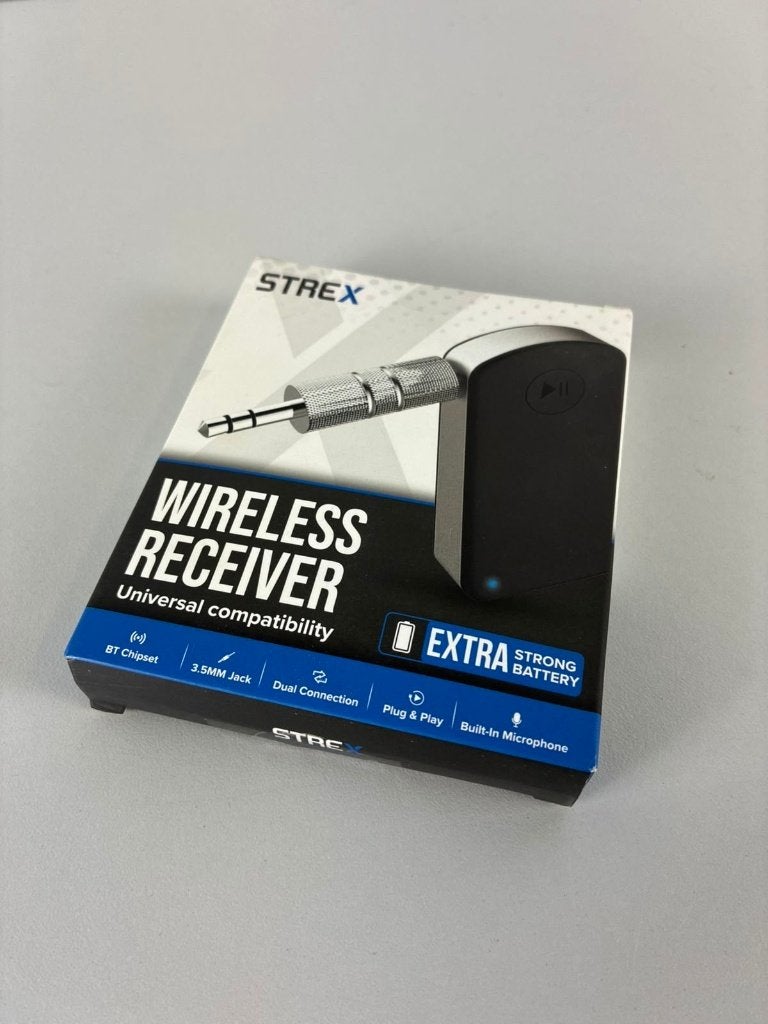 Strex Bluetooth Receiver 3.5mm AUX SP28, Ophalen of Verzenden, SBD Trading B.V. / Strex, Info@strex.nl, Van der Landeweg 7 7418 HG Deventer Nederland